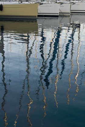 Reflets de mâts